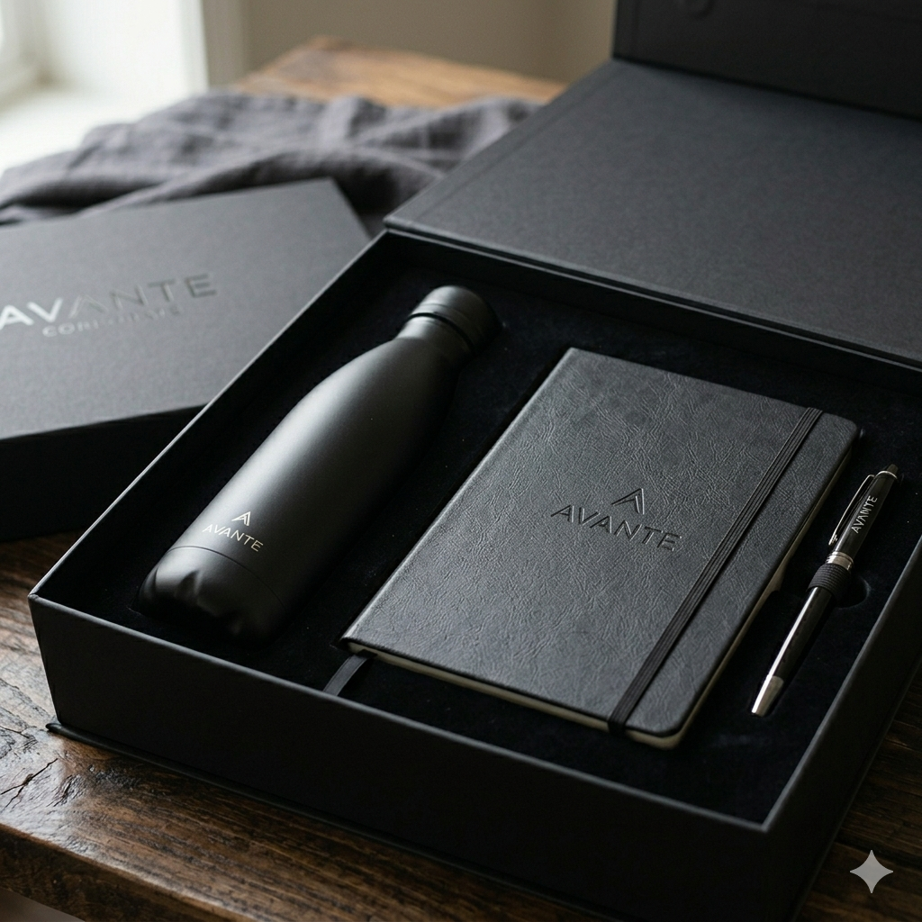 Gift set in a box for corporate gifts
