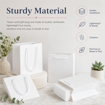 Gift Paper Bag White Dubai