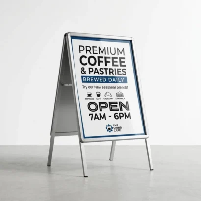 A board stand in Dubai | Advertising Point UAE