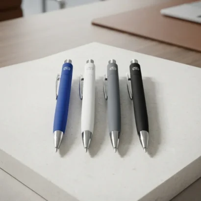 Executive metal ballpoint NFC smart pen studio view for Advertising Point UAE
