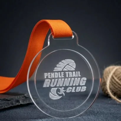 Glass medal with print and engraving in Dubai and Abu Dhabi | Advertising Point UAE