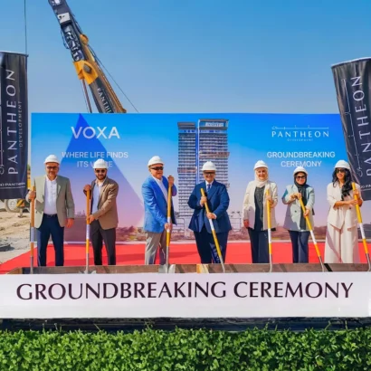 Ground breaking ceremony backdrop in Dubai | Advertising Point UAE