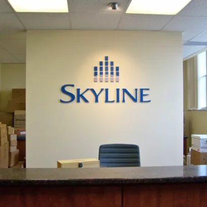 Office reception signage in Dubai | Advertising Point UAE