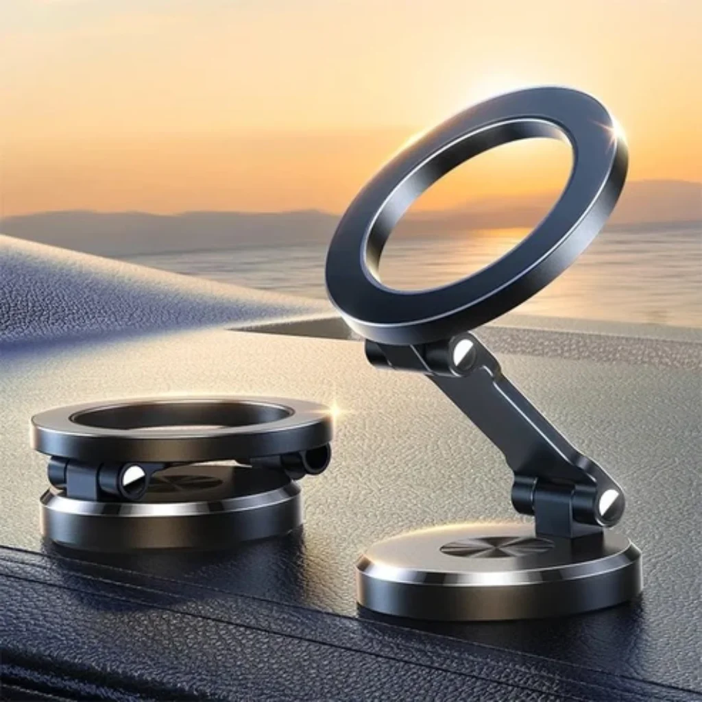 Magnetic car phone holder with 15W wireless charging UAE