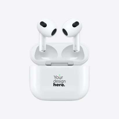 Custom branded Apple AirPods Dubai & Abu Dhabi – logo branded case