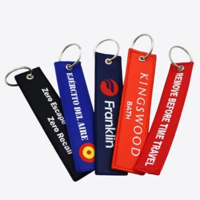 Custom fabric key chain Dubai & Abu Dhabi – logo branding
