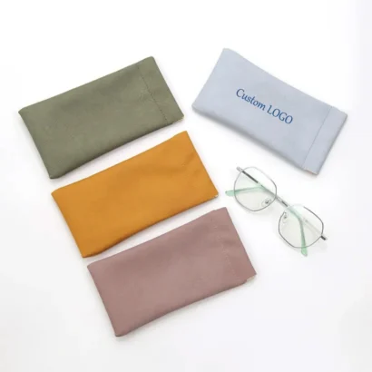 Custom glasses pouch holder Dubai & Abu Dhabi – logo branding