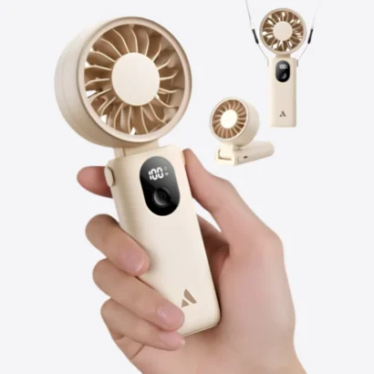 Handheld rechargeable portable fan Dubai & Abu Dhabi – custom logo branding