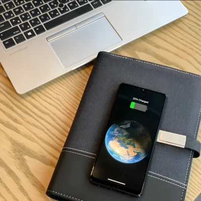 Wireless charging notebook Dubai & Abu Dhabi – custom logo branding
