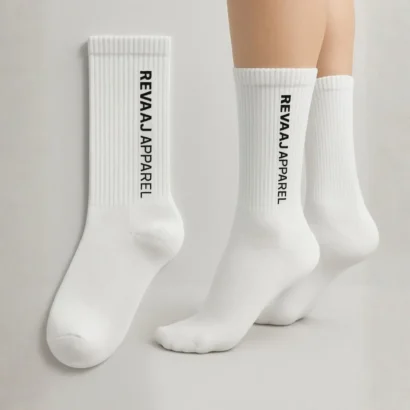 Custom socks with logo Dubai & Abu Dhabi – branded crew socks