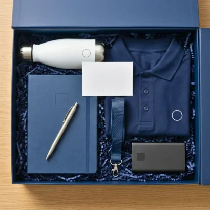 New hire welcome kit with notebook, bottle and card holder UAE