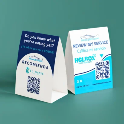 Tent cards printing Dubai & Abu Dhabi – custom logo table tents